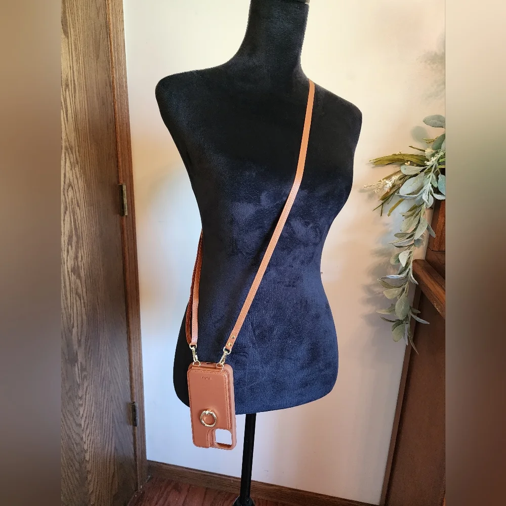 Libra‎ Camel Crossbody Multi Case Compatible with IPhone 11 ProNew